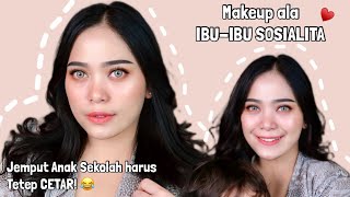 Makeup Tutorial Simpel untuk Ibu Ibu anter jemput Anak Sekolah 👩‍👧‍👦