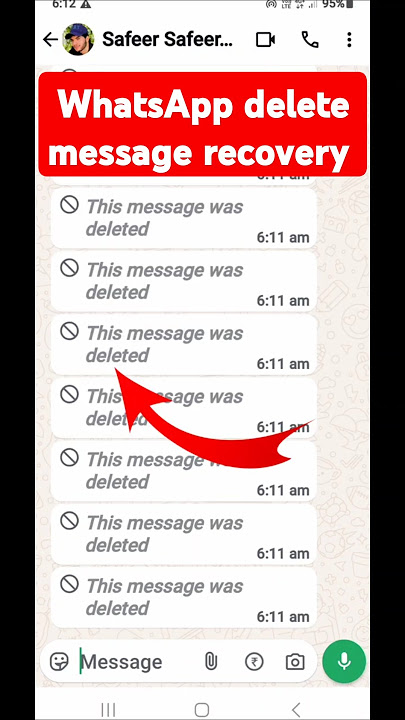 WhatsApp deleted message kaise dekhen | WhatsApp deleted message recovery | WhatsApp deleted message