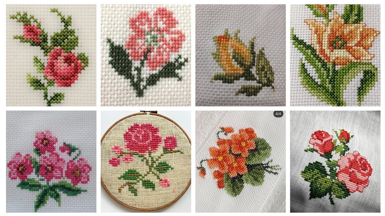 #1 Самые удивительные и элегантные цветочные узоры для вышивки крестом/идеи дизайна чарсути курхай