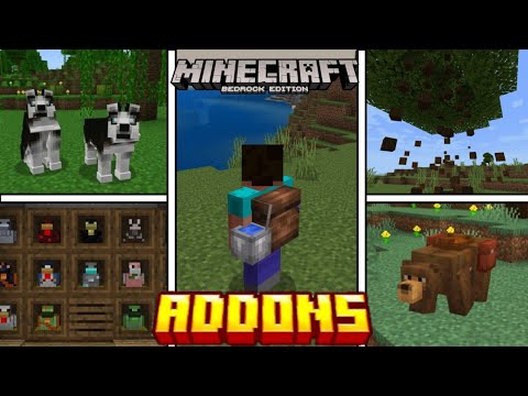 Top 5 MEJORES ADDONS SURVIVAL para MINECRAFT 1.20 (Bedrock/Pe) MODS ...