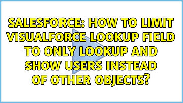 How to limit Visualforce lookup field to only lookup and show Users instead of other objects?