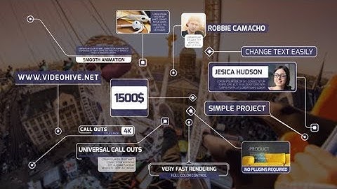 Call Out Titles 4K AFTER EFFECTS Template Videohive 23386437