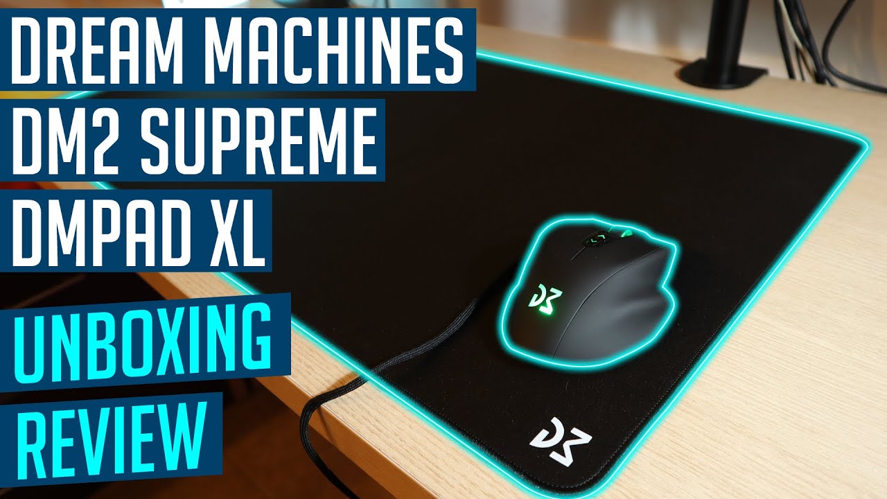 🖱 💻 DREAM MACHINES DM2 SUPREME Y DMPAD XL RATON Y ALFOMBRILLA GAMER ...