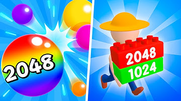 Brick Runner vs Bump Merge 2048  - Max Level Gameplay (Part 2) 123456789