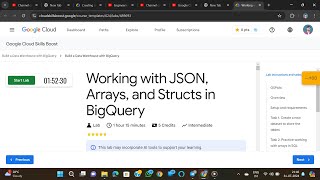 Working with JSON, Arrays, and Structs in BigQuery #engineeringupdate #GSP416