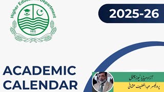 HED PUNJAB ACADEMIC CALENDAR , QUESTION OF ITS SUCCESS 