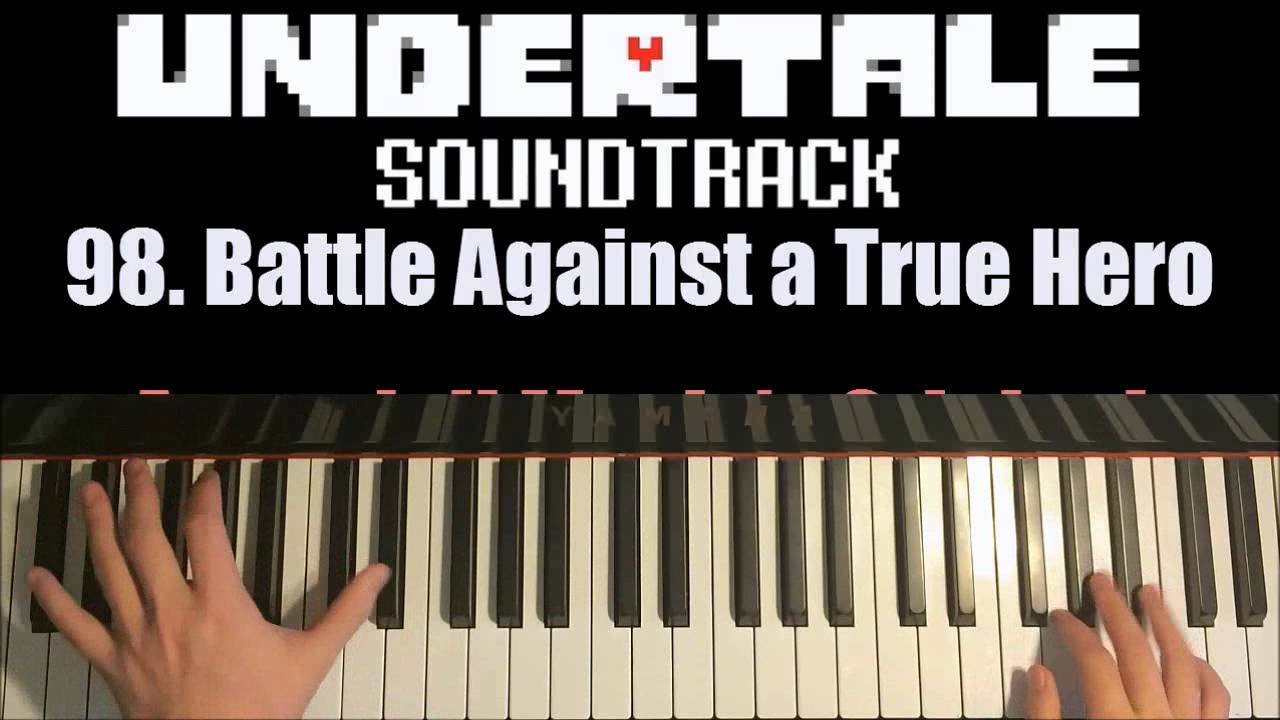 Undertale Ost 98 Battle Against A True Hero Piano Cover By Amosdoll Youtube