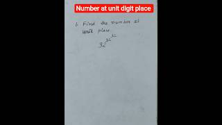 How to find number at unit digit place#maths#competitiveexams#tricksandsolutions#viral#education