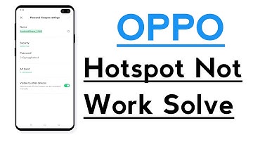 OPPO Phone Hotspot Not Working Problem Solve / Hotspot Problem Fix in OPPO Mobile