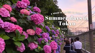 Tokyo Vlog| Early Summer days, Hydrangea season, working from cafes, summer festivals