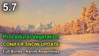 Spruce Conifer Trees Snow Update Megaplants Bones Assemblies Ue 5.7