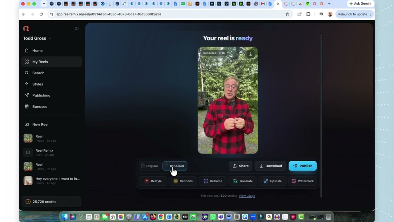 YouTube player