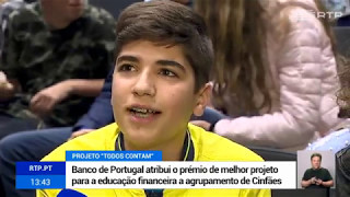 Cinfães ganha prémio de melhor projeto para a educação financeiro