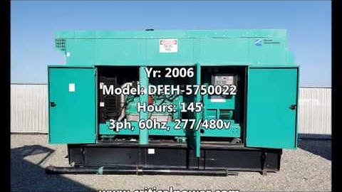 400 kW Cummins DFEH Diesel Generator load test