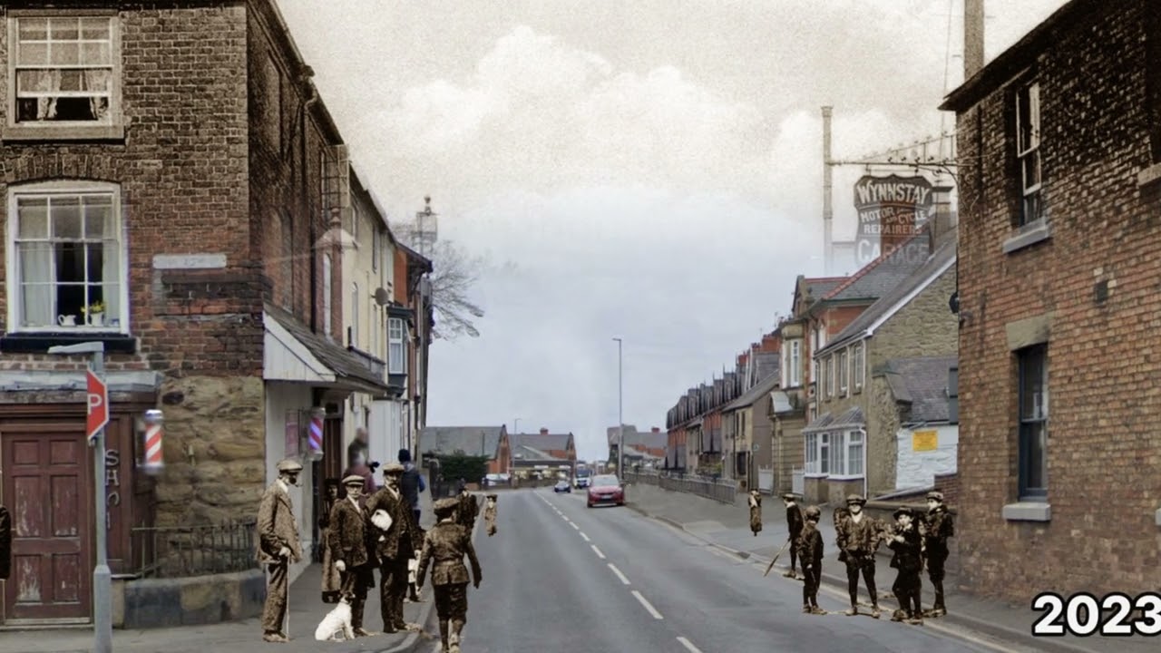 Ruabon, High Street, Wales