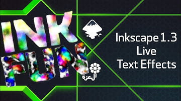 easy Inkscape 1.3 live editable text effects #6 using custom filters colorful cotton candy