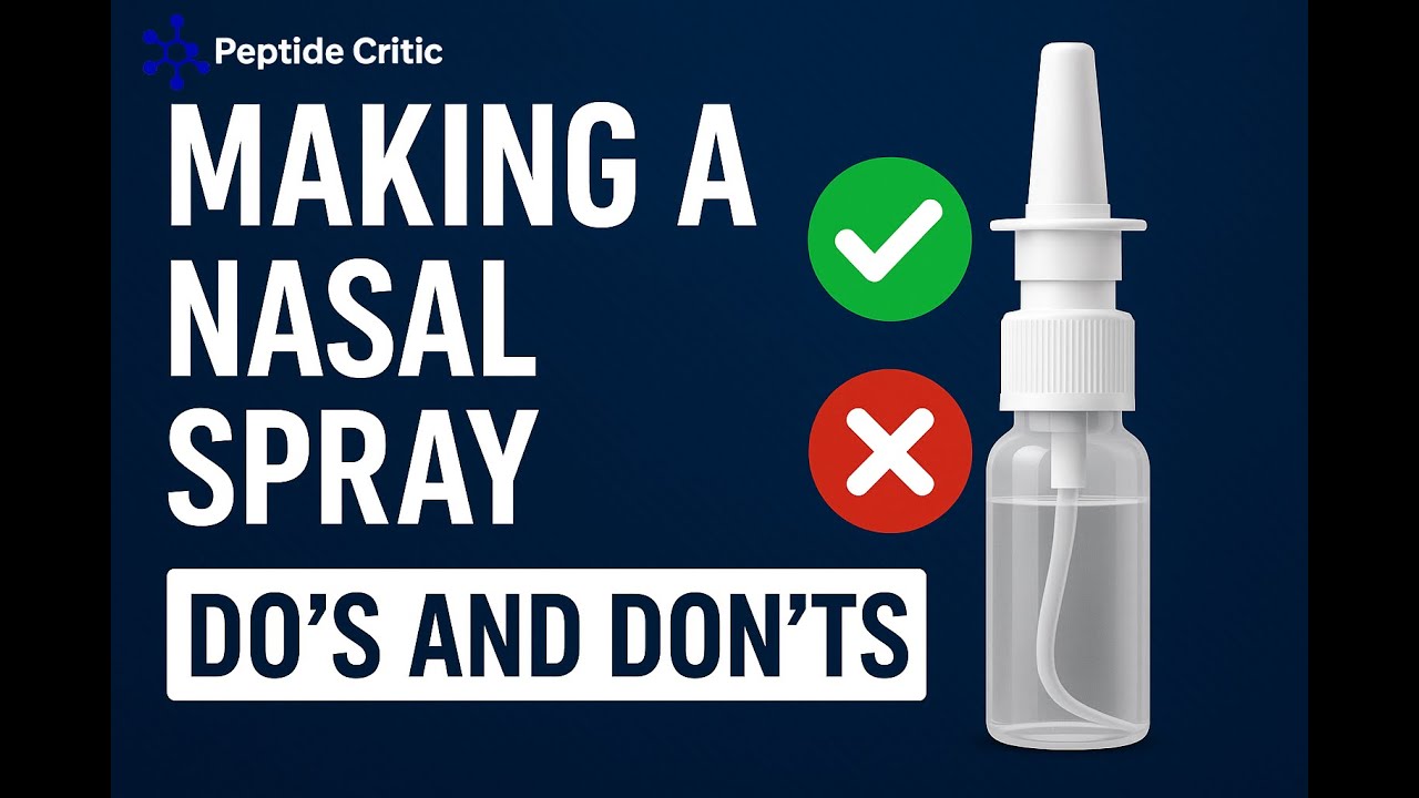 Making a Nasal Spray for BPC-157 (Step-by-Step Guide) - YouTube