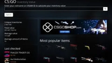 How to find the value of your csgo inventory