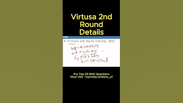 Virtusa Stage 2 #Coding 2026? Bekijk onze afspeellijst | #Virtusa