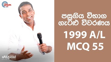 G.C.E. A/L Physics 1999 (Question 55) | භෞතික විද්‍යාව පසුගිය විභාග ගැටළු විවරණය