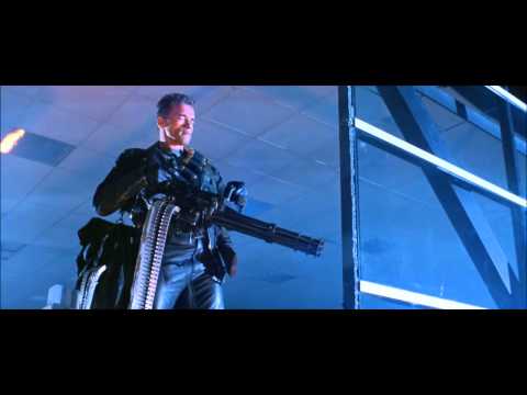 Terminator 2 Minigun Scene HD