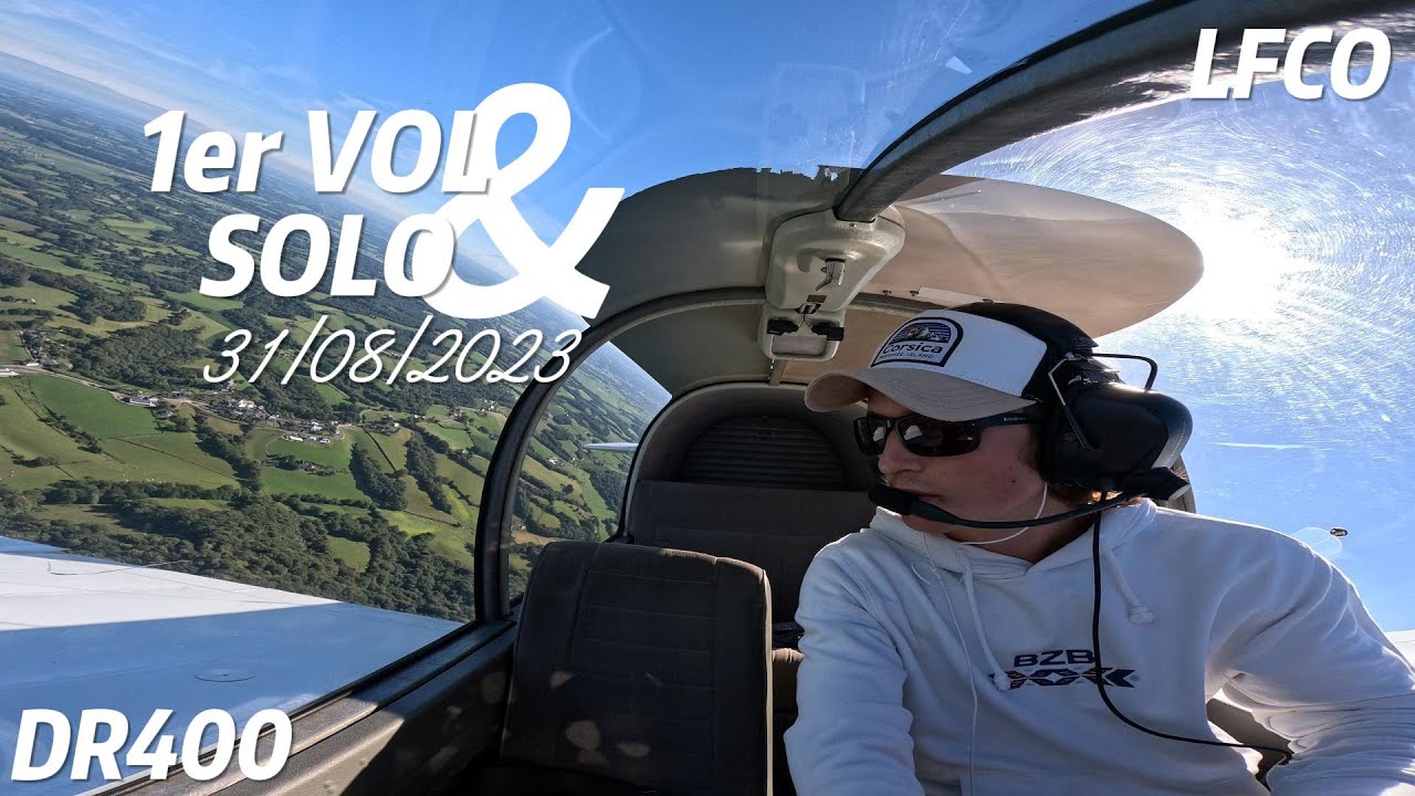 Lâché solo DR400 !! LAPL/LFCO/VFR/GOPRO