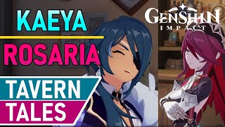 Tavern Tales - Kaeya and Rosaria - 'When They Take Off Their Armor' (Of Drink A-Dreaming Event)