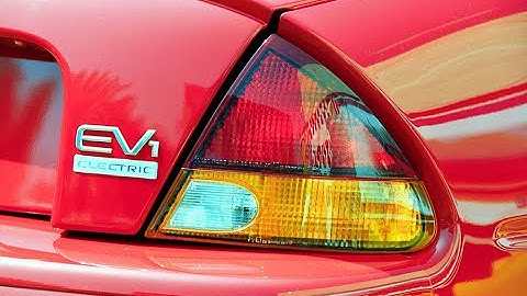 General Motors 1997 EV1 electric car - drive and TV commercial
