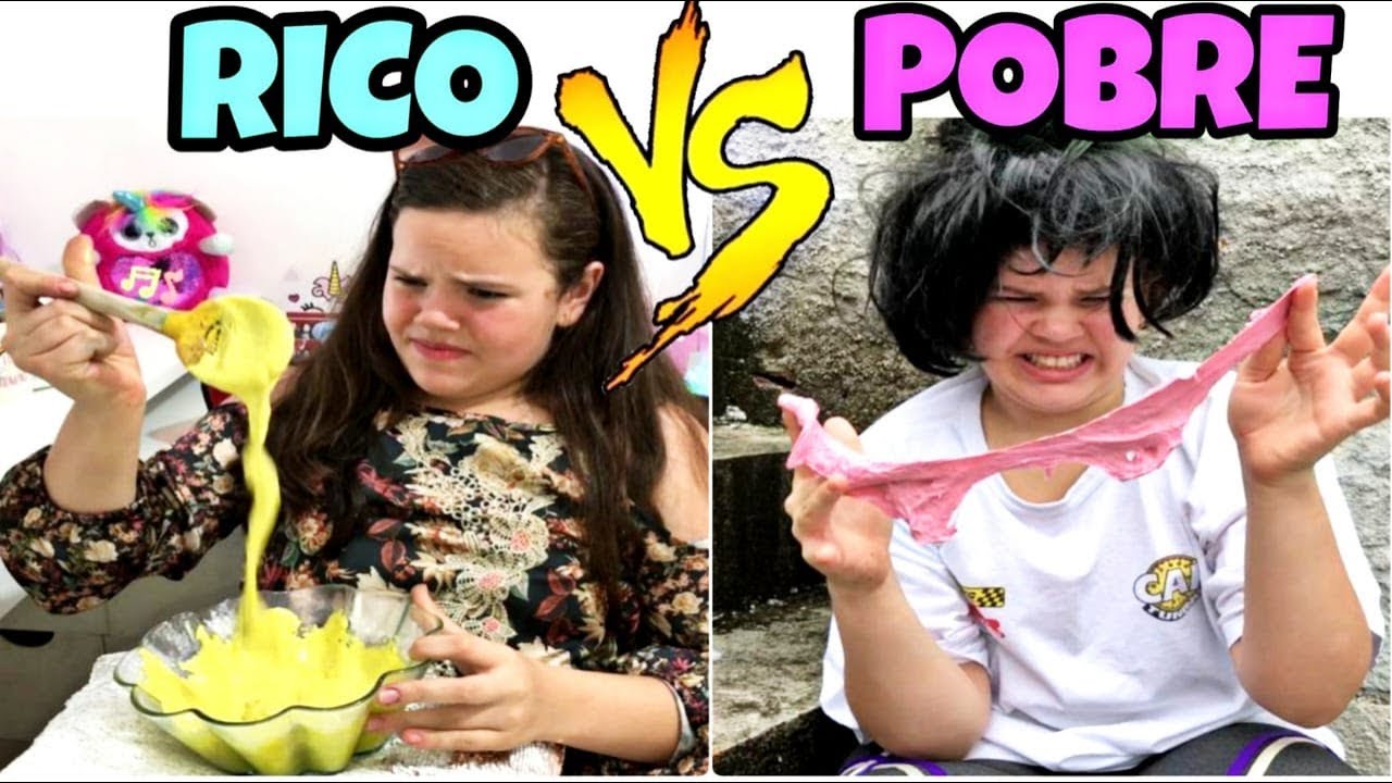RICO VS POBRE FAZENDO AMOEBA / SLIME #01