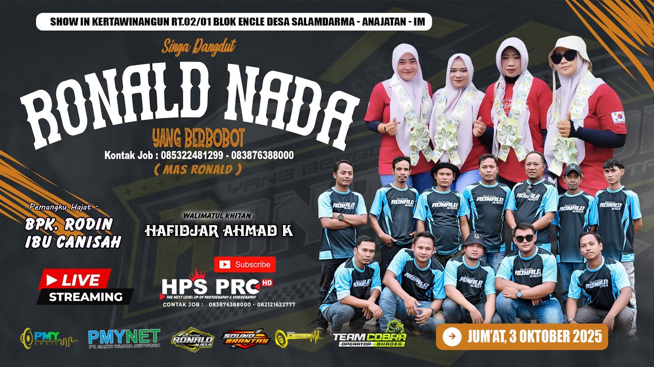 🔴LIVE NGARAK YANG BERBOBOT "RONALD NADA"JUM'AT,03 OKTOBER 2025 | KERTAWINANGUN - NCLE - SALAMDARMA