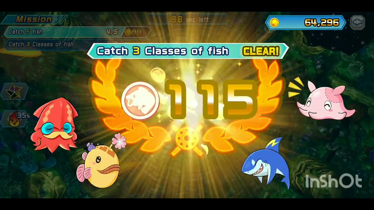 Ace Angler LVL MAX STAGE 3: Deep sea ruins Gold monster appeared