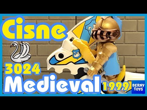 Playmobil MEDIEVAL 🏰 3024 - 3654 (1999) El Caballero Cisne 🦢 Knights 🇪🇸 ESPAÑOL