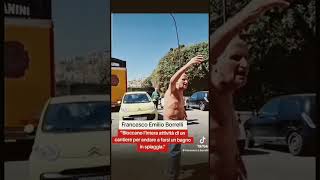 #borrelli sclera con un cialtrone che ha bloccato il traffico choc #perte #neiperte #napoli