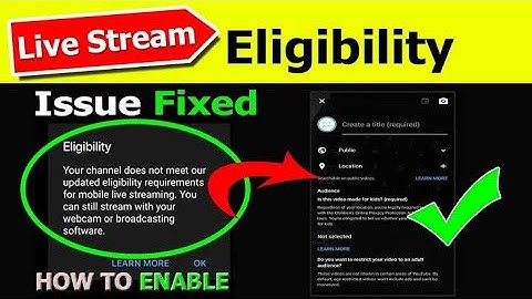 How to live eligibility problem solve malayalam |How to youtube live stream in Malayalam