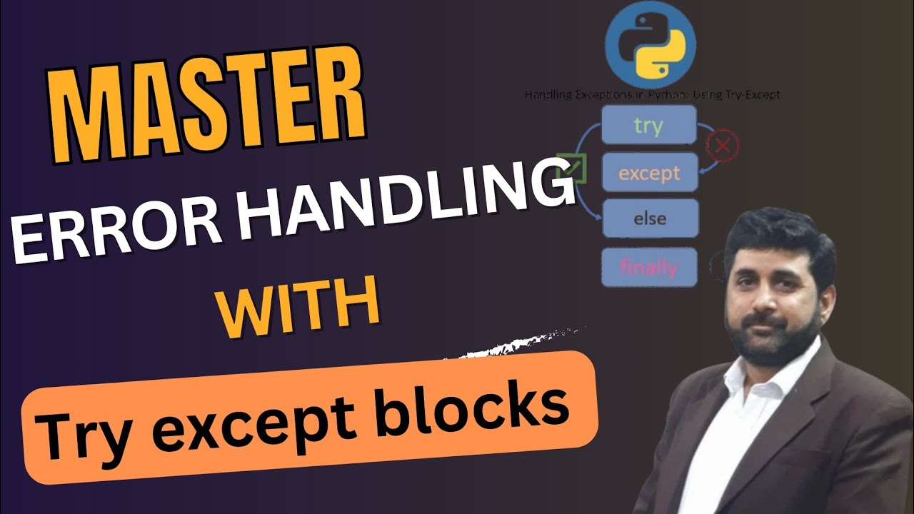 Python try except best practices || try except in python - YouTube