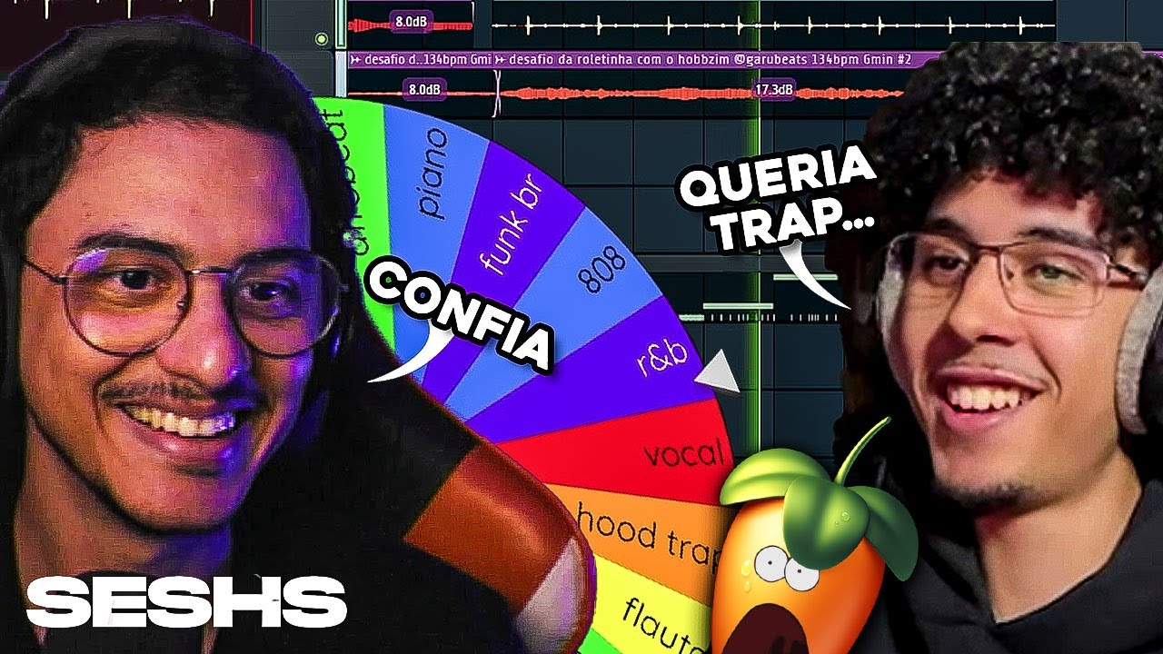 Garu e Hobb produzem um Beat R&B QUENTÍSSIMO no Desafio da Roleta | SESHS #001