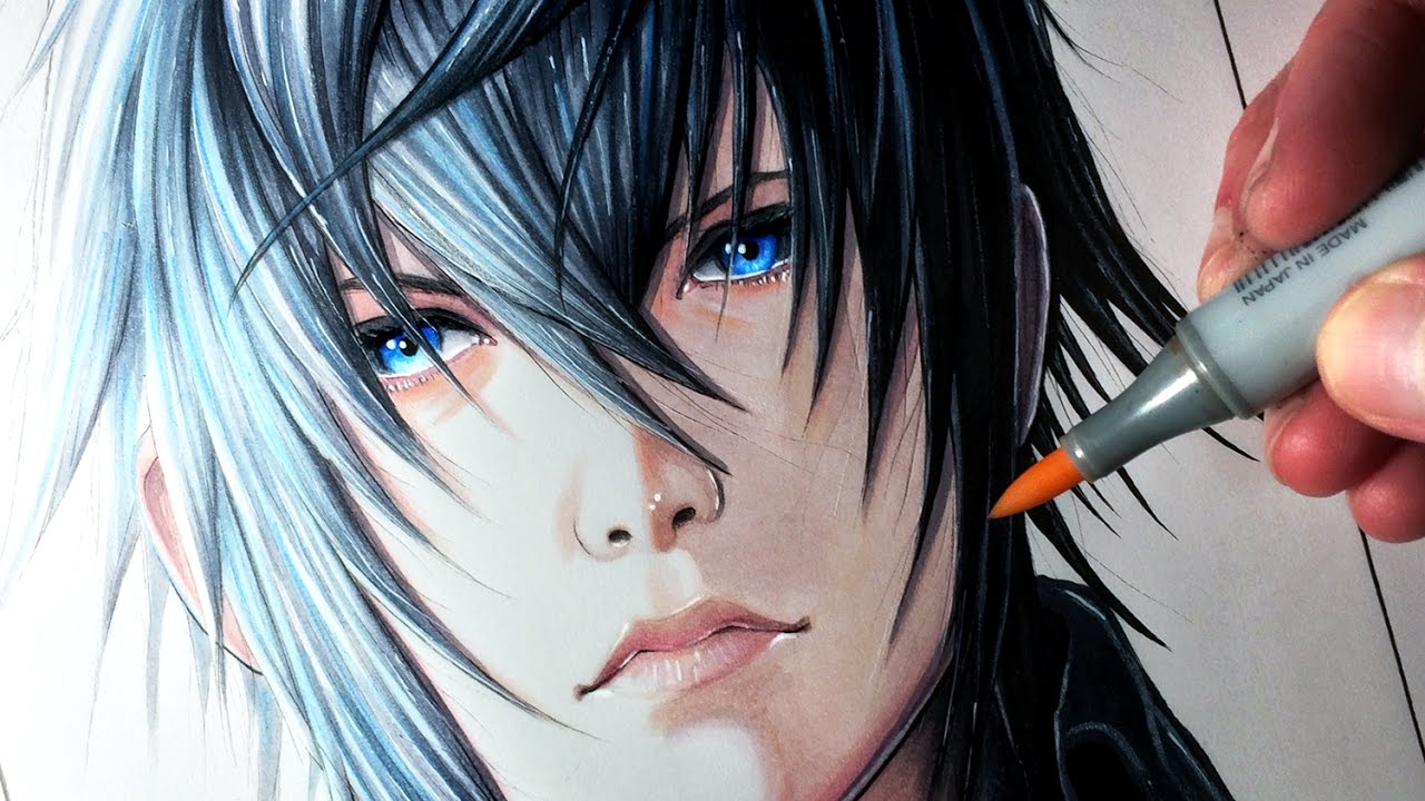 Final draw. Принц Ноктис. Ноктис арт. Ноктис портрет. Noctis Lucis Caelum Art.