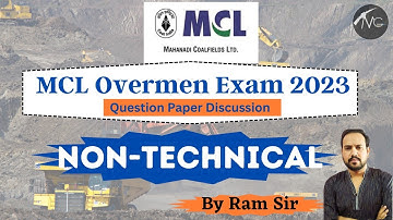 MCL Overmen Exam 2023 Paper Discussion/Non-technical/MCL OM Exam/Mining Gyan Live Online Course