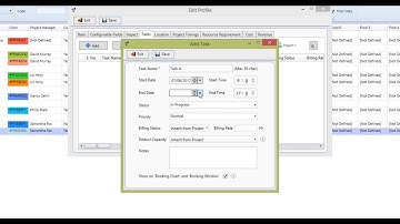 Add Task on Project - eRS Employee Scheduling Tool
