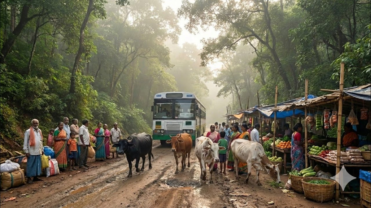 మారేడుమిల్లి - గుర్తేడు ✅✅ |Free Bus ticket ఇకాడ  😳😳| Andhra Pallevelugu Bus series | Apsrtc