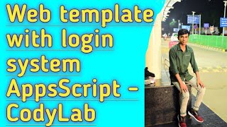 Web template with login Google Apps Script sheet