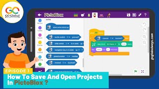 "Getting Started With PictoBlox: How To Save & Open Projects In PictoBlox | Kids Scratch Projects"