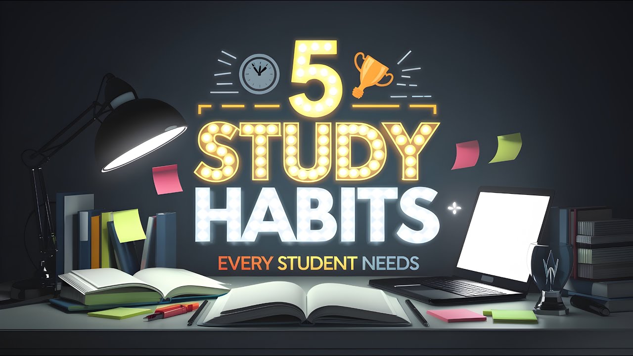 5 Study Habits That EVERY Student NEEDS - YouTube