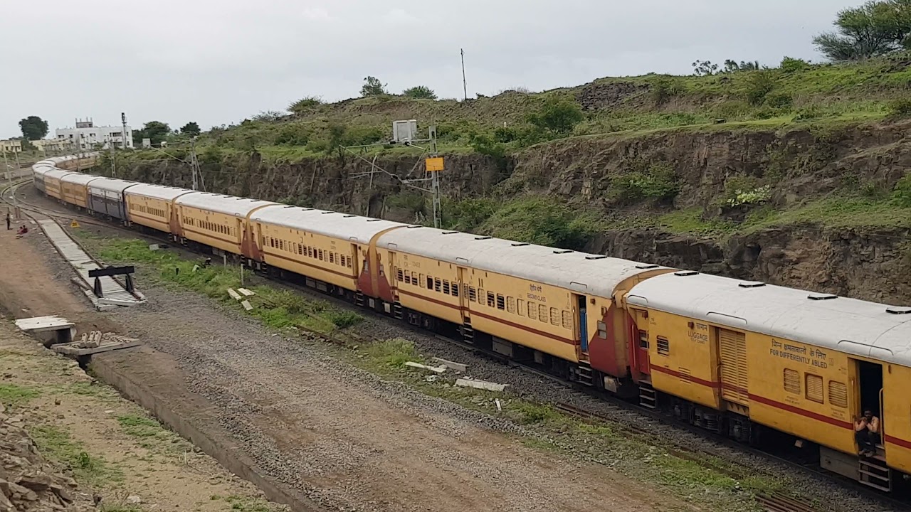 Indian Railway Koyana Express Amazing View At Ambale Station