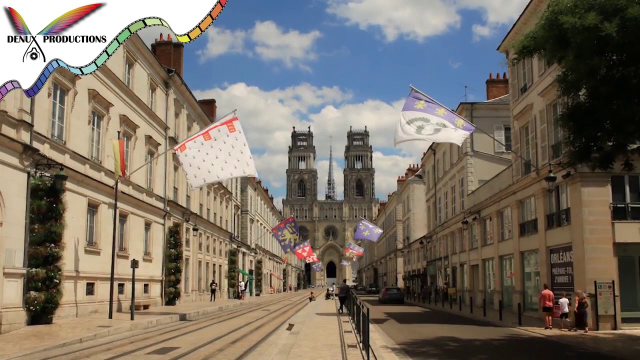 video drone dji spark Time Lapse en centre ville d'Orléans, vidéo en images accélérées