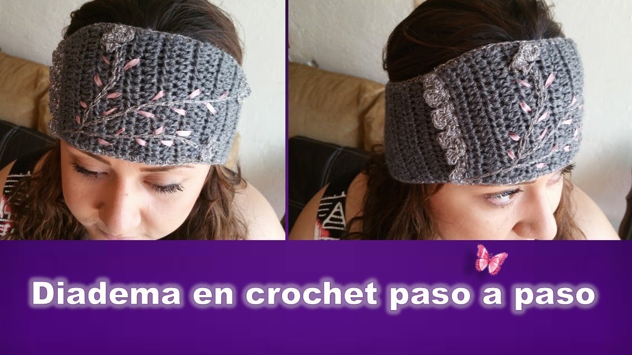 DIADEMA en crochet PASO A PASO YouTube