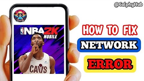 how to fix NBA 2k mobile connection error | how to fix NBA 2k mobile network error #error