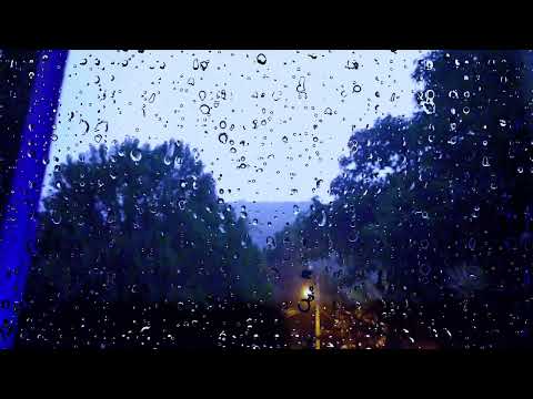 ASMR - Sons de chuva através da janela de minha casa. ⚡⛈️