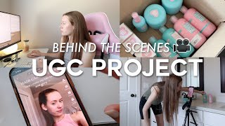 BEHIND THE SCENES of a UGC content creation project  🎬  how i plan, film, and post tiktok content
