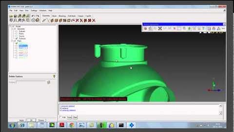 LearnCAx Tutorial - ANSYS ICEMCFD - Geom - Geometry cleanup of control valve Part II